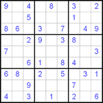 Судоку 9х9 #82 легкий