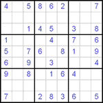 Судоку 9х9 #84 легкий