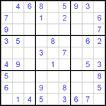 Судоку 9х9 #85 легкий