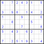 Судоку 9х9 #87 легкий