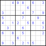 Судоку 9х9 #90 легкий