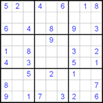 Судоку 9х9 #94 легкий