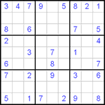 Судоку 9х9 #95 легкий