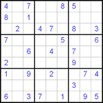 Судоку 9х9 #96 легкий