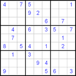 Судоку 9х9 #98 легкий