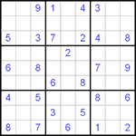 Судоку 9х9 #100 легкий