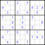 Судоку 9х9 #103 легкий