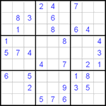 Судоку 9х9 #107 легкий