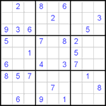Судоку 9х9 #109 легкий