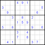 Судоку 9х9 #111 легкий