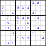 Судоку 9х9 #113 легкий