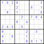 Судоку 9х9 #118 легкий
