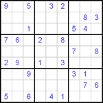 Судоку 9х9 #121 легкий