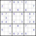 Судоку 9х9 #122 легкий