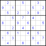 Судоку 9х9 #124 легкий