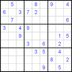 Судоку 9х9 #125 легкий