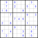 Судоку 9х9 #127 легкий