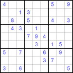 Судоку 9х9 #128 легкий