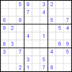 Судоку 9х9 #129 легкий