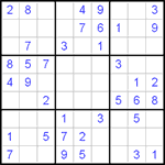 Судоку 9х9 #1 средний