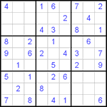 Судоку 9х9 #3 средний