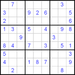 Судоку 9х9 #4 средний