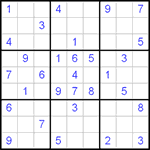 Судоку 9х9 #5 средний