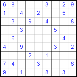 Судоку 9х9 #8 средний