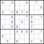 Судоку 9х9 #9 средний