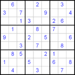 Судоку 9х9 #12 средний