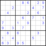 Судоку 9х9 #13 средний