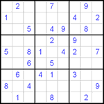 Судоку 9х9 #15 средний