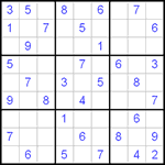 Судоку 9х9 #17 средний