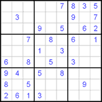 Судоку 9х9 #22 средний