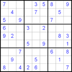 Судоку 9х9 #23 средний