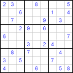 Судоку 9х9 #26 средний