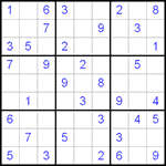 Судоку 9х9 #29 средний