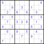 Судоку 9х9 #33 средний