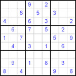 Судоку 9х9 #39 средний