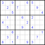 Судоку 9х9 #41 средний