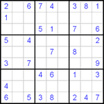 Судоку 9х9 #47 средний