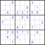Судоку 9х9 #51 средний