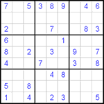 Судоку 9х9 #53 средний