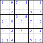 Судоку 9х9 #54 средний