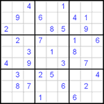 Судоку 9х9 #55 средний