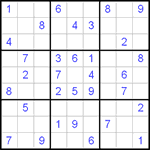 Судоку 9х9 #56 средний