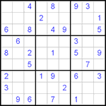 Судоку 9х9 #57 средний