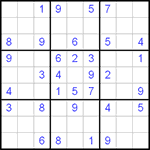 Судоку 9х9 #58 средний