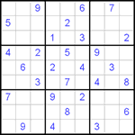 Судоку 9х9 #62 средний