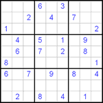 Судоку 9х9 #64 средний